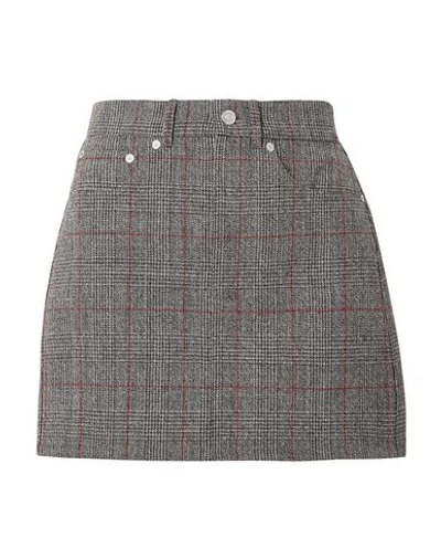 Shop Helmut Lang Mini Skirts In Grey