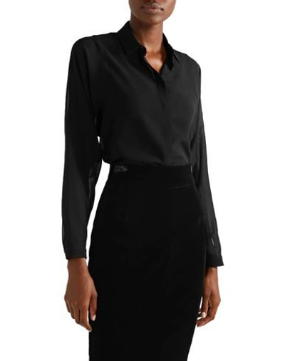 Shop Akris Woman Shirt Black Size 12 Silk
