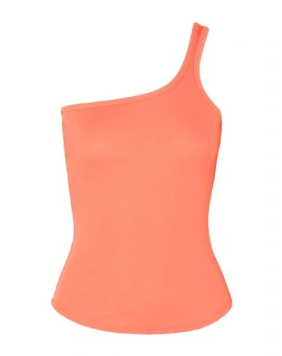 Shop The Line By K One-shoulder Top In Salmon Pink