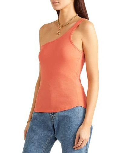 Shop The Line By K One-shoulder Top In Salmon Pink