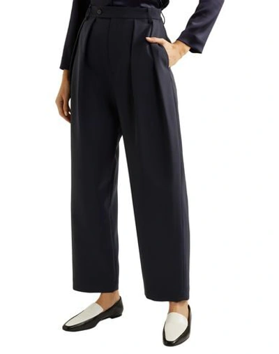 Shop Deveaux Pants In Dark Blue