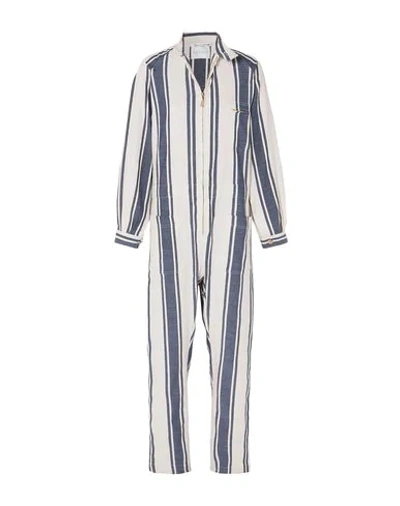 Shop Lucy Folk Woman Jumpsuit Ivory Size S Cotton, Polyester In White