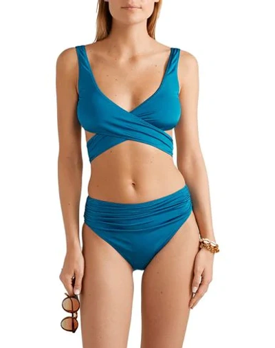 Shop Stella Mccartney Bikini Tops In Deep Jade