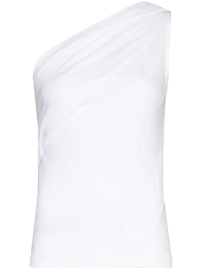 Shop Rta One-shoulder Tank Top In White