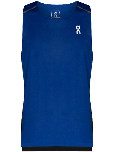 Shop On Running Running Vest In Blue