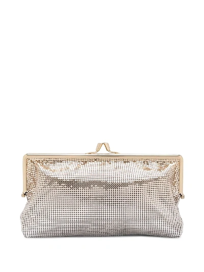 Shop Paco Rabanne Sequin Clutch Bag In Gold