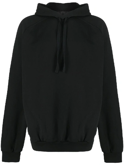 Shop Haider Ackermann Text-print Hooded Sweatshirt In Black
