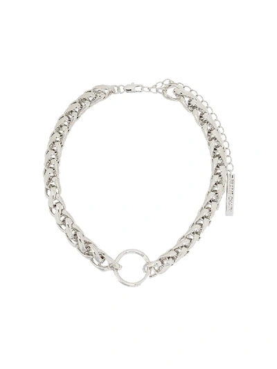 Shop Frame Chain Hooker Money Chain Necklace In Silver