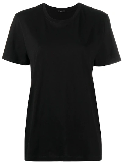 Shop Joseph Round Neck Jersey T-shirt In Black