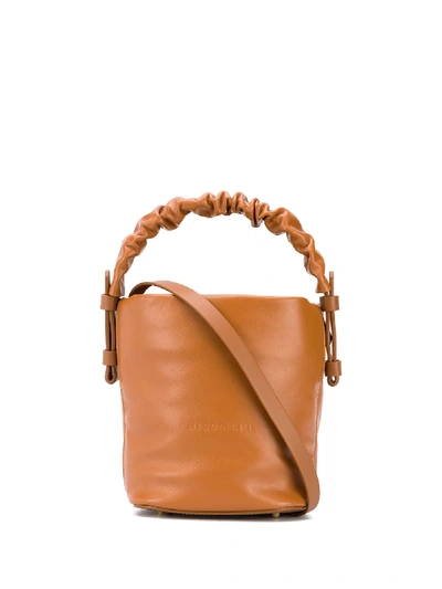 Shop Nico Giani Adenia Mini Bucket Bag In Brown