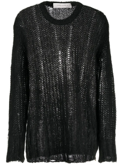 Shop Golden Goose Loose-knit Jumper In Black