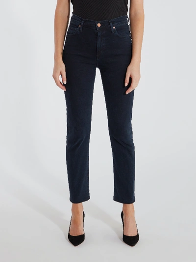 Shop Citizens Of Humanity Harlow Mid Rise Slim Ankle Jeans In Blue