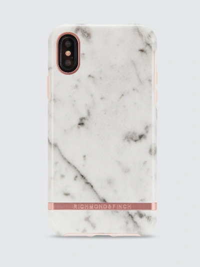 Shop Richmond & Finch Marble Iphone Case In White