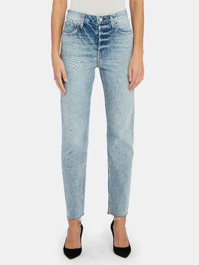 Shop Trave Constance High Rise Tapered Jeans In Blue