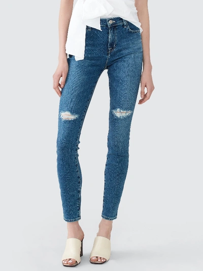 Shop J Brand Maria High Rise Skinny Jeans In Blue