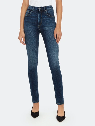 Shop Boyish Jeans The Donny High Rise Skinny Jeans In Blue
