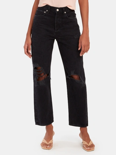 Shop Agolde '90s Mid Rise Loose Fit Jeans In Black