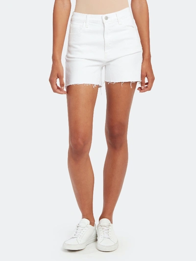 Shop J Brand Jules High Rise Shorts In White