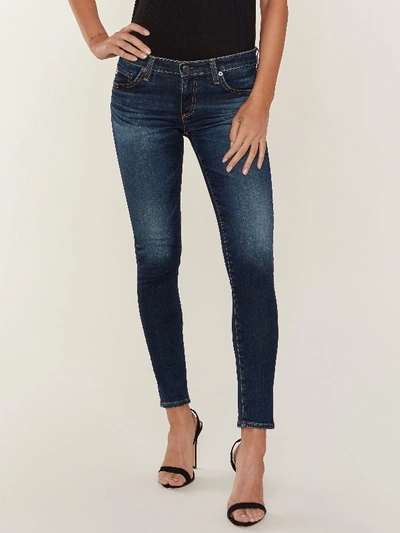 Shop Ag Mid Rise Ankle Legging Jeans In Blue