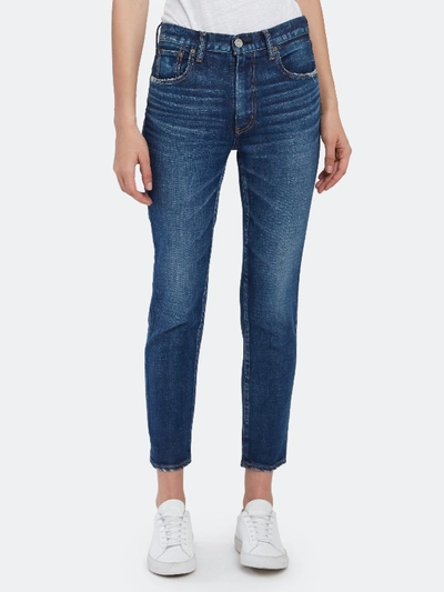 Shop Moussy Vintage Cameron High Rise Skinny Ankle Jeans In Blue