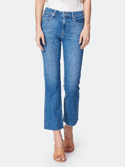 Shop Paige Colette High Rise Crop Flare Jeans In Blue