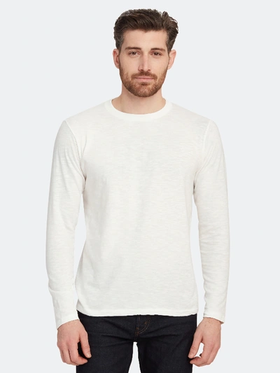 Shop Velva Sheen Long Sleeve T-shirt In White