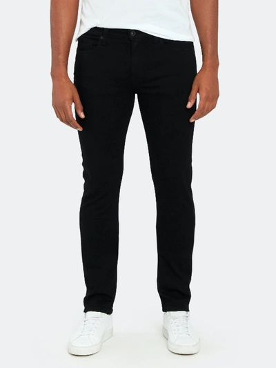 Shop Paige Lennox Slim Jeans In Black