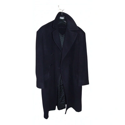 Pre-owned Givenchy Wool Coat In Blue