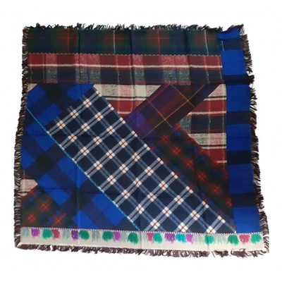 Pre-owned Pierre-louis Mascia Blue Silk Silk Handkerchief