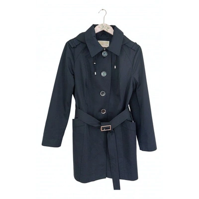 Pre-owned Michael Kors Black Cotton Trench Coat