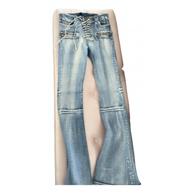 Pre-owned Ben Taverniti Unravel Project Blue Cotton - Elasthane Jeans