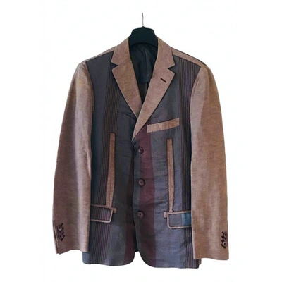 Pre-owned Z Zegna Linen Jacket In Multicolour