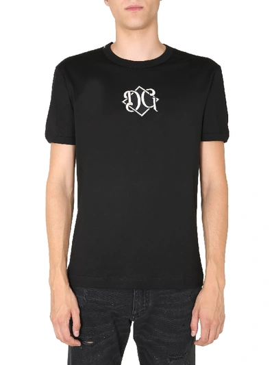 Shop Dolce & Gabbana Crew Neck T-shirt In Nero