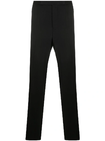 Shop Haider Ackermann Slim-fit Viscose Trousers In Bondi Black