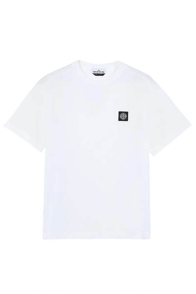 Shop Stone Island T-shirt In Bianco V0001