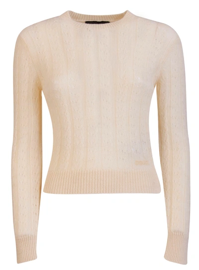 Shop Dsquared2 Dsquared Clean Sweater In Bianco