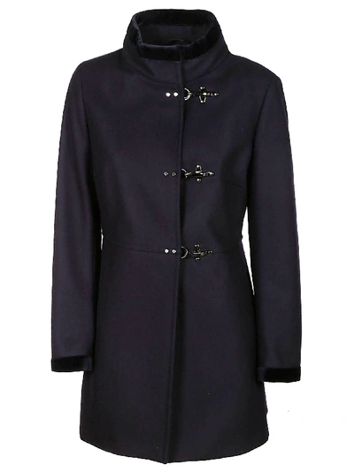 Shop Fay Stand-up Collar Three-lock Coat