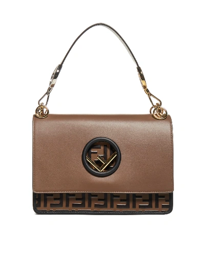 Shop Fendi Shoulder Bag In Maya + Nero + Os