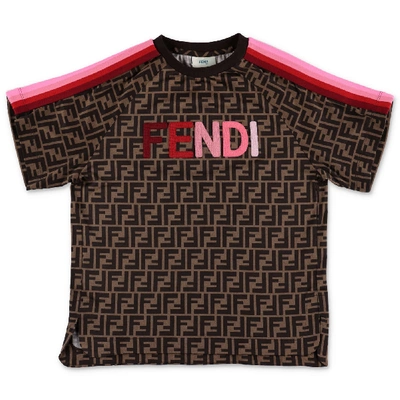 Shop Fendi T-shirt In Marrone
