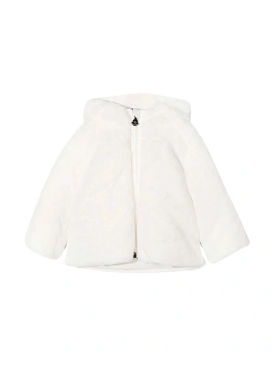 Shop Moncler Candle White Down Jacket In Bianco