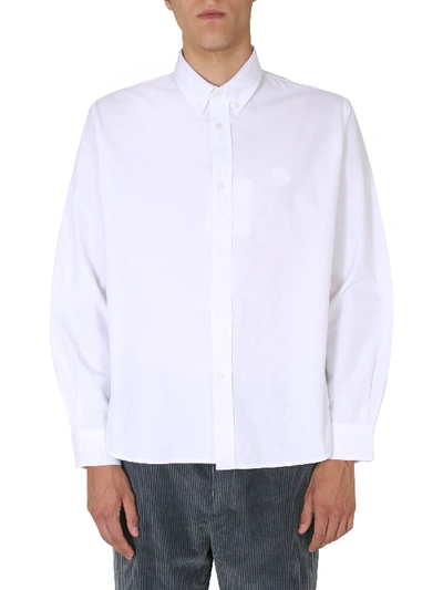 Shop Kenzo Button Down Shirt In White