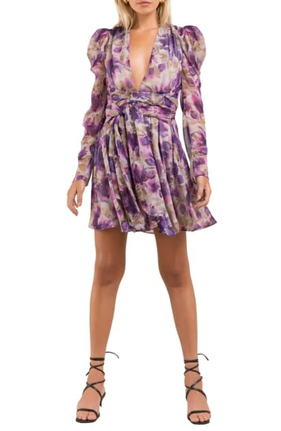 Shop Misha Collection Nikita Floral Long Sleeve Dress