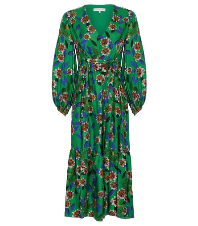 Shop Borgo De Nor Marita Dress In Dreaming In Color Green In Multi