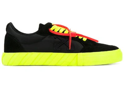 Pre-owned Off-white  Low Vulc Black Fluo Yellow In Black/yellow