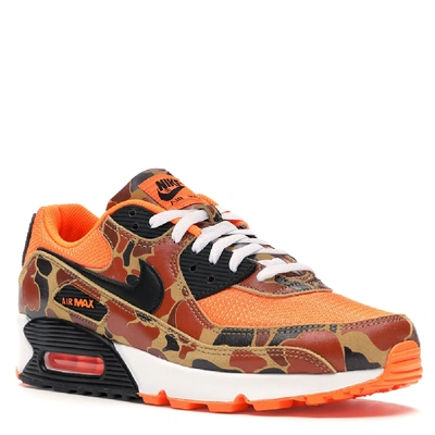 Pre-owned Nike Airmax 90 Duck Camo Orange Sneakers Size 46