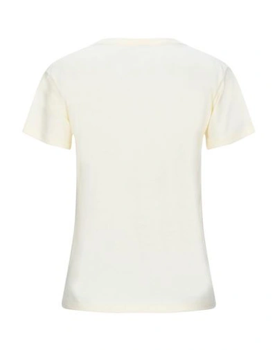 Shop Celine T-shirt In Ivory