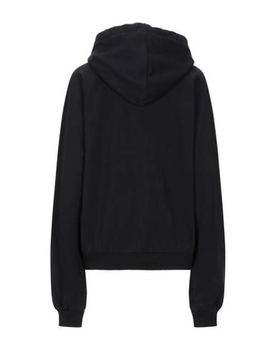 Shop Celine Hooded Sweatshirt In Black