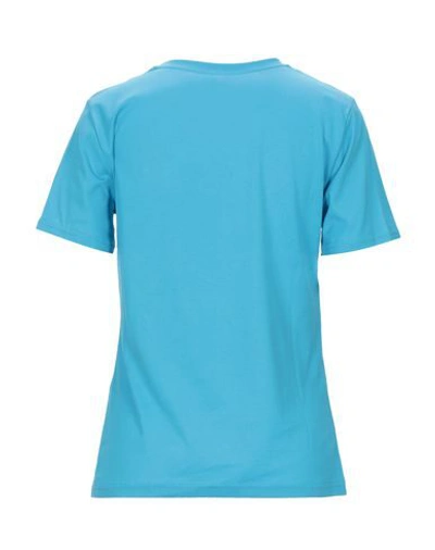 Shop Alberta Ferretti Woman T-shirt Azure Size L Cotton