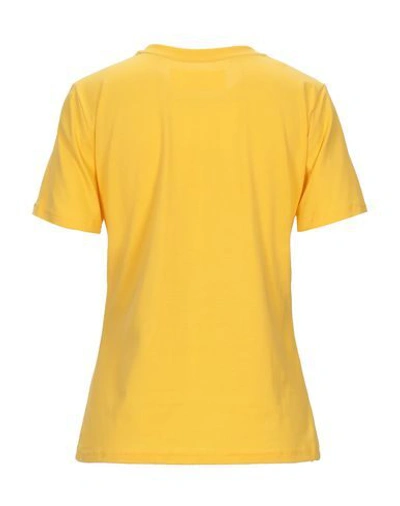 Shop Alberta Ferretti Woman T-shirt Yellow Size L Cotton