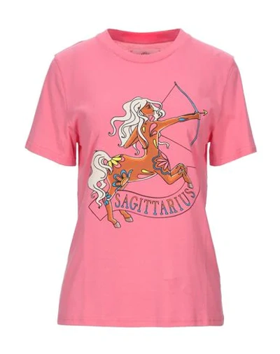 Shop Alberta Ferretti Woman T-shirt Pink Size M Cotton